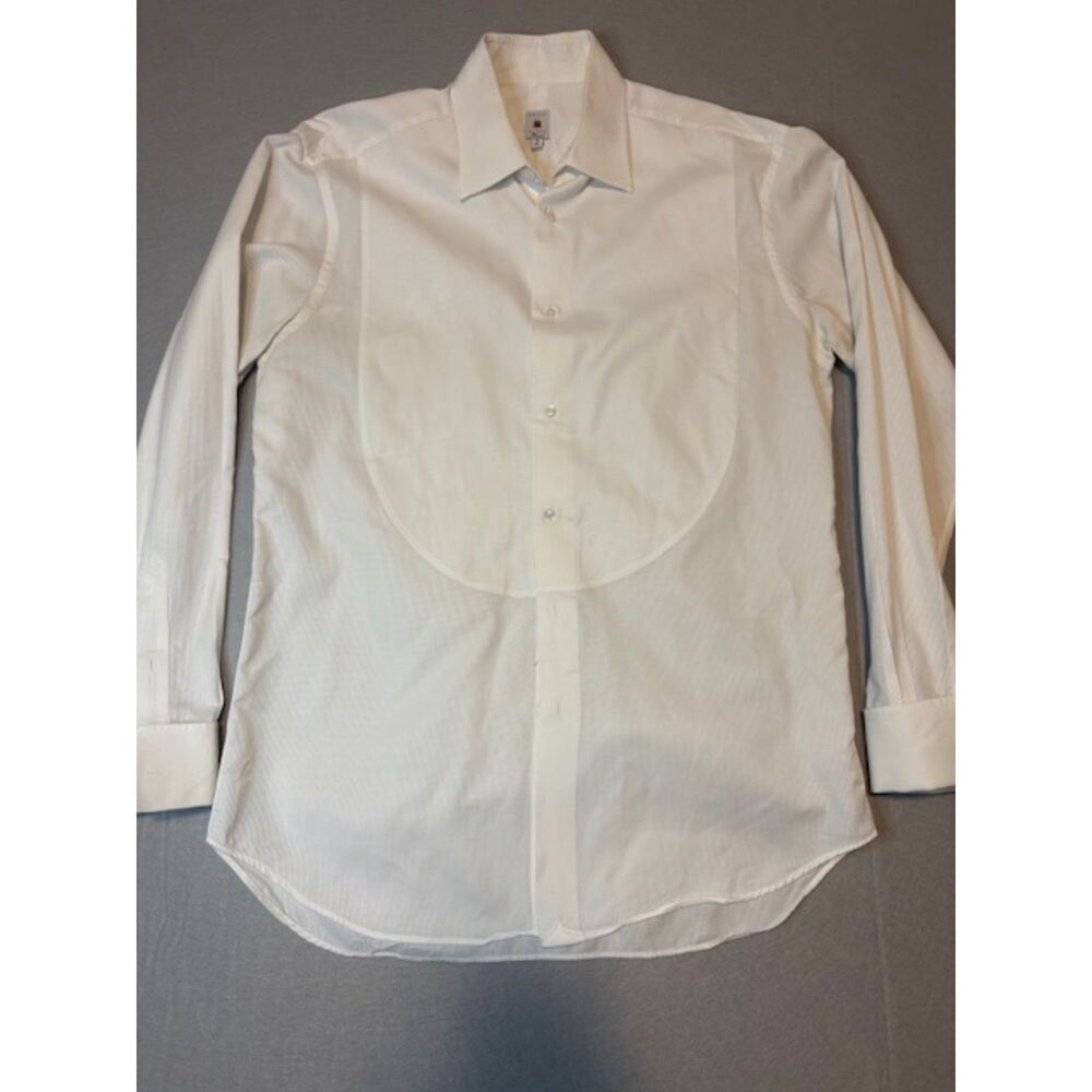 Robert Talbott Protocol French Cuff White Tuxedo … - image 1